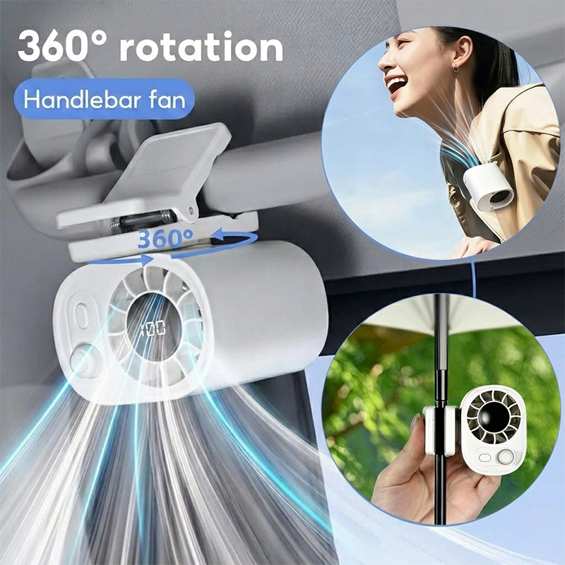Oscillating Fan Clip - Ventilador de Carro Clip-On 360 °