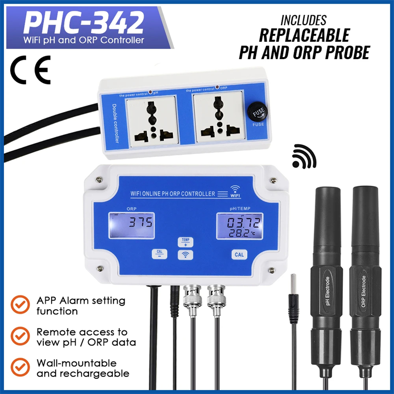 Ph Up Down Solution - Controlador Inteligente de Temperatura, pH e