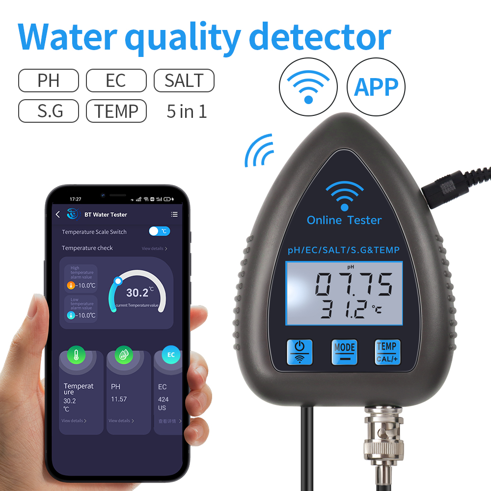 Tuya wifi 5 em 1 medidor de qu - Ph Up Down Solution avaliação e preço