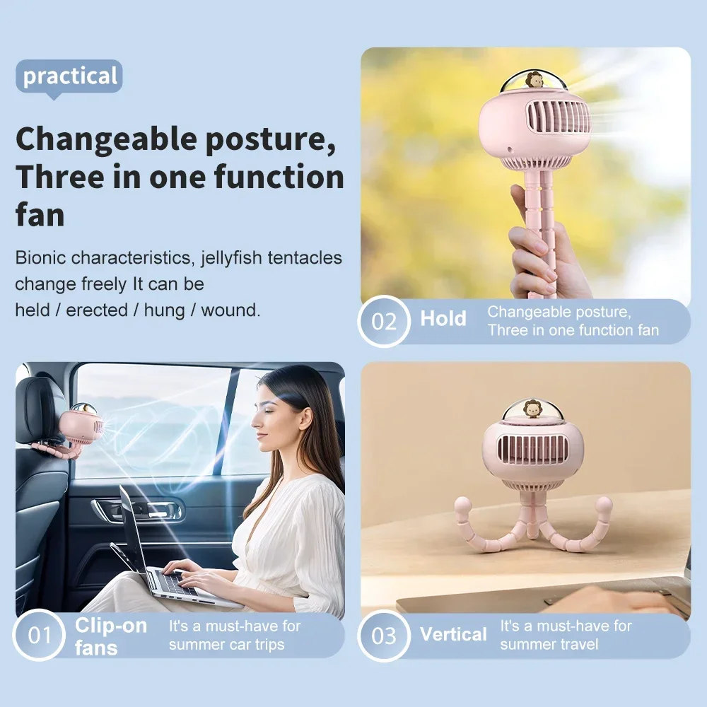 Ventilador Mini para Carrinho, - Oscillating Fan Clip avaliação e preço